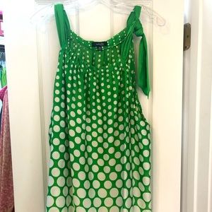 Silk polka dot tunic